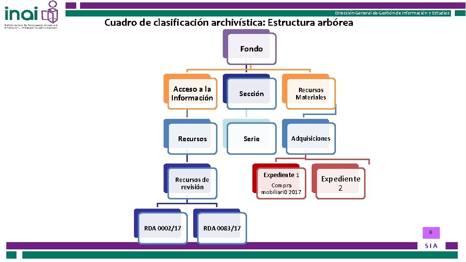 Instituto Nacional de Transparencia, Acceso a la Información Dirección General de Gestión de Información