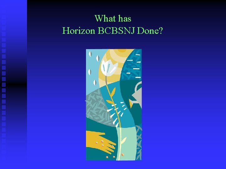 What has Horizon BCBSNJ Done? 