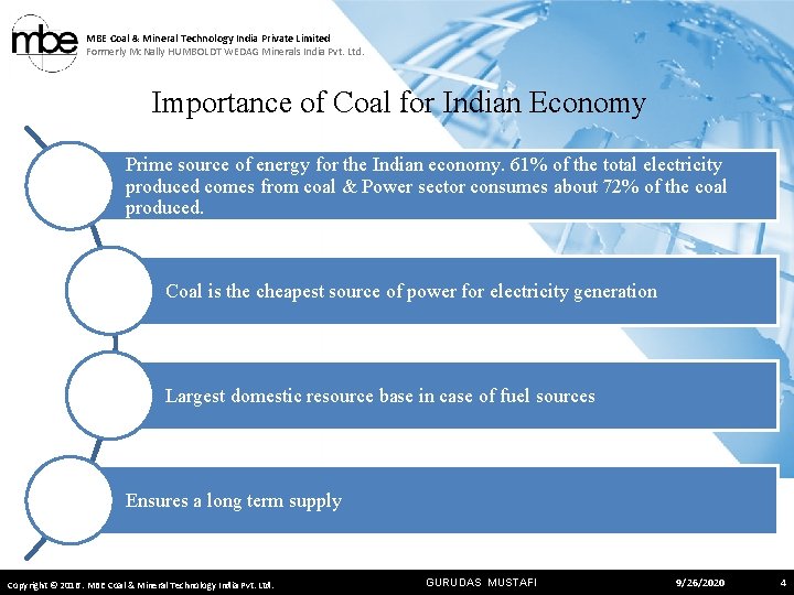 MBE Coal & Mineral Technology India Private Limited Formerly Mc. Nally HUMBOLDT WEDAG Minerals