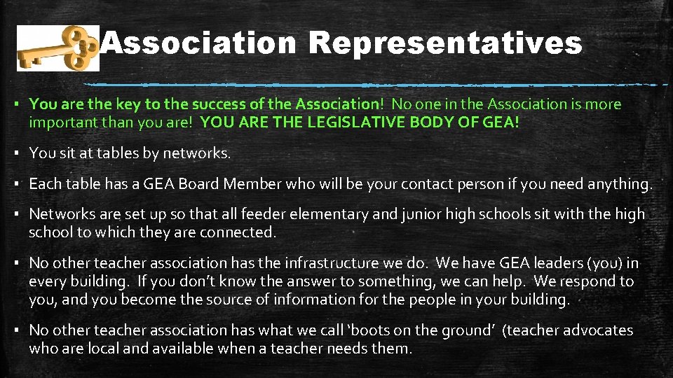 Association Representatives ▪ You are the key to the success of the Association! No Association Representatives ▪ You are the key to the success of the Association! No