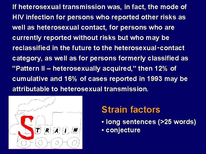 If heterosexual transmission was, in fact, the mode of HIV infection for persons who