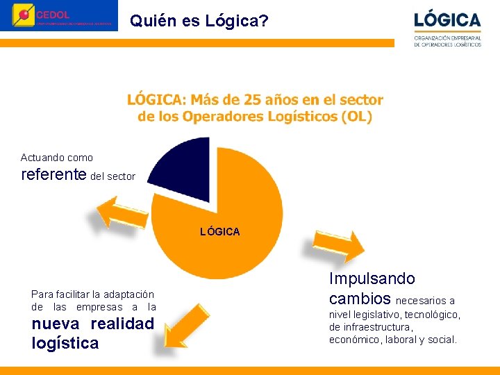 Quién es Lógica? © Perception&Image 2010 Actuando como referente del sector LÓGICA Para facilitar