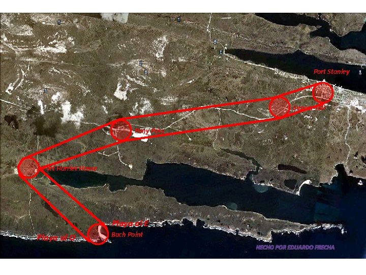 Port Stanley Supper Hill Pony Pass Port Harriet House Playa al E Playa al