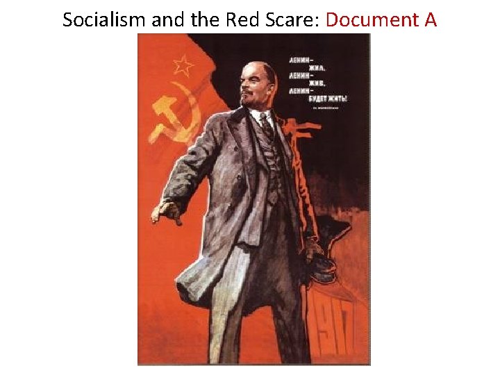 Socialism and the Red Scare: Document A 