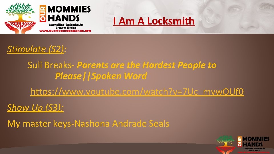 I Am A Locksmith Stimulate (S 2): Suli Breaks- Parents are the Hardest People