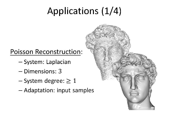 Applications (1/4) • Applications (1/4) •