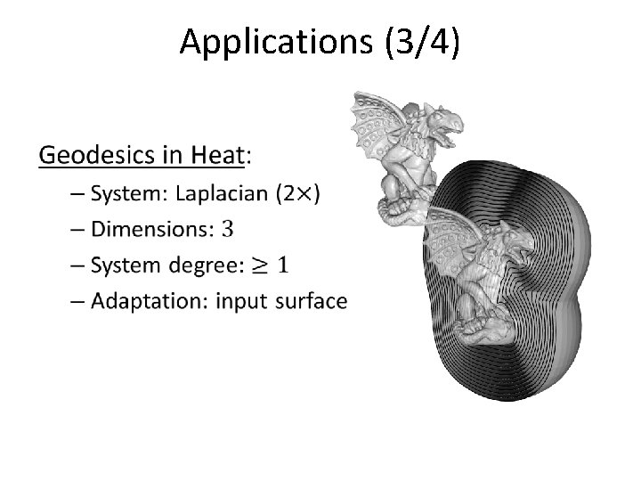 Applications (3/4) • Applications (3/4) •