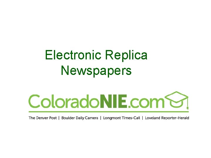 Electronic Replica Newspapers 