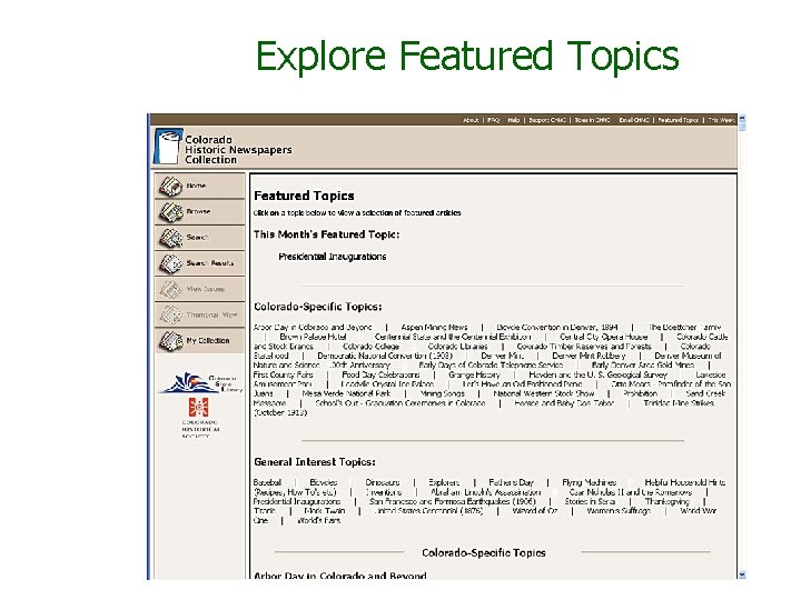 Explore Featured Topics 