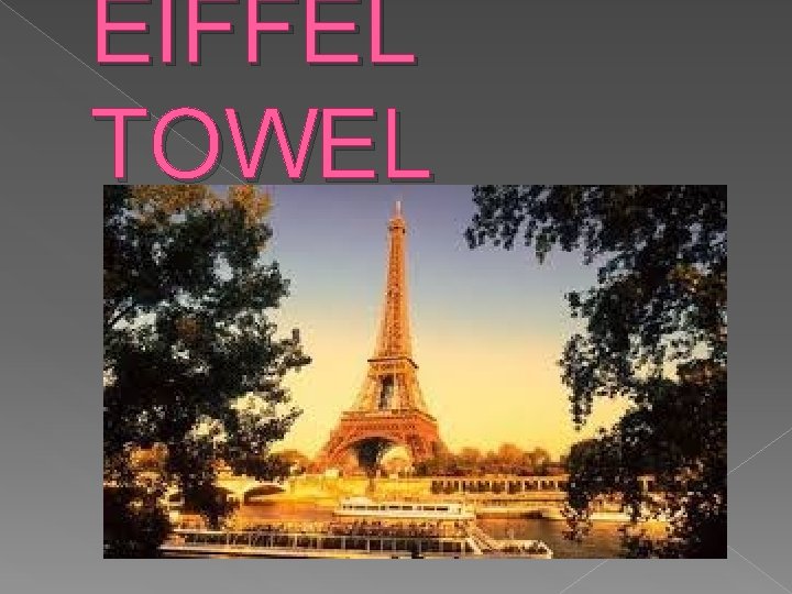 EIFFEL TOWEL 