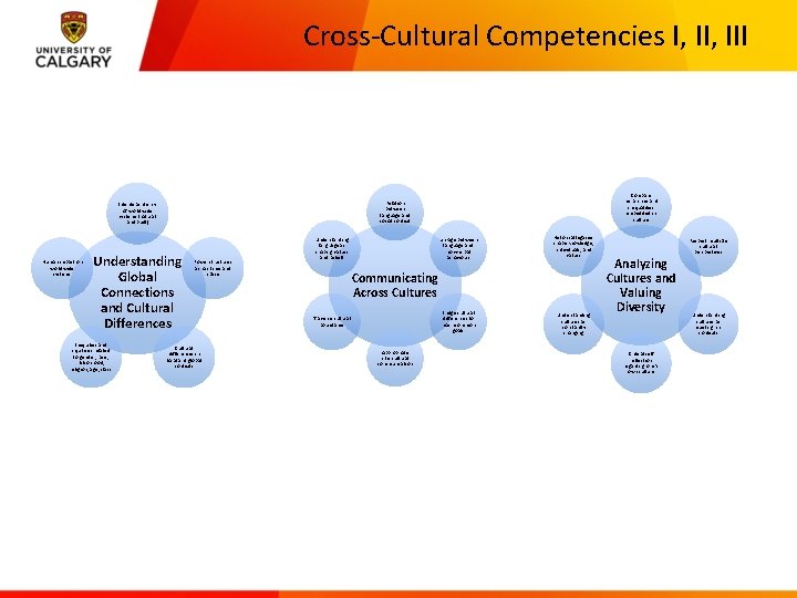 Cross-Cultural Competencies I, III Human impact on worldwide systems Understanding Global Connections and Cultural