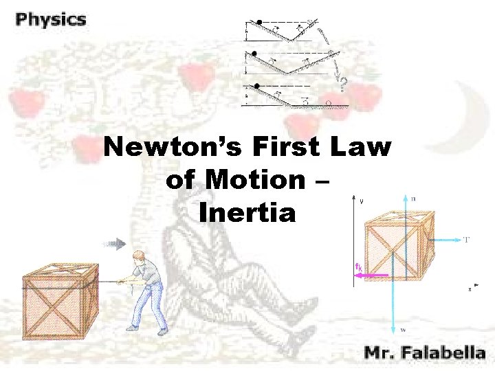 Newton’s First Law of Motion – Inertia 