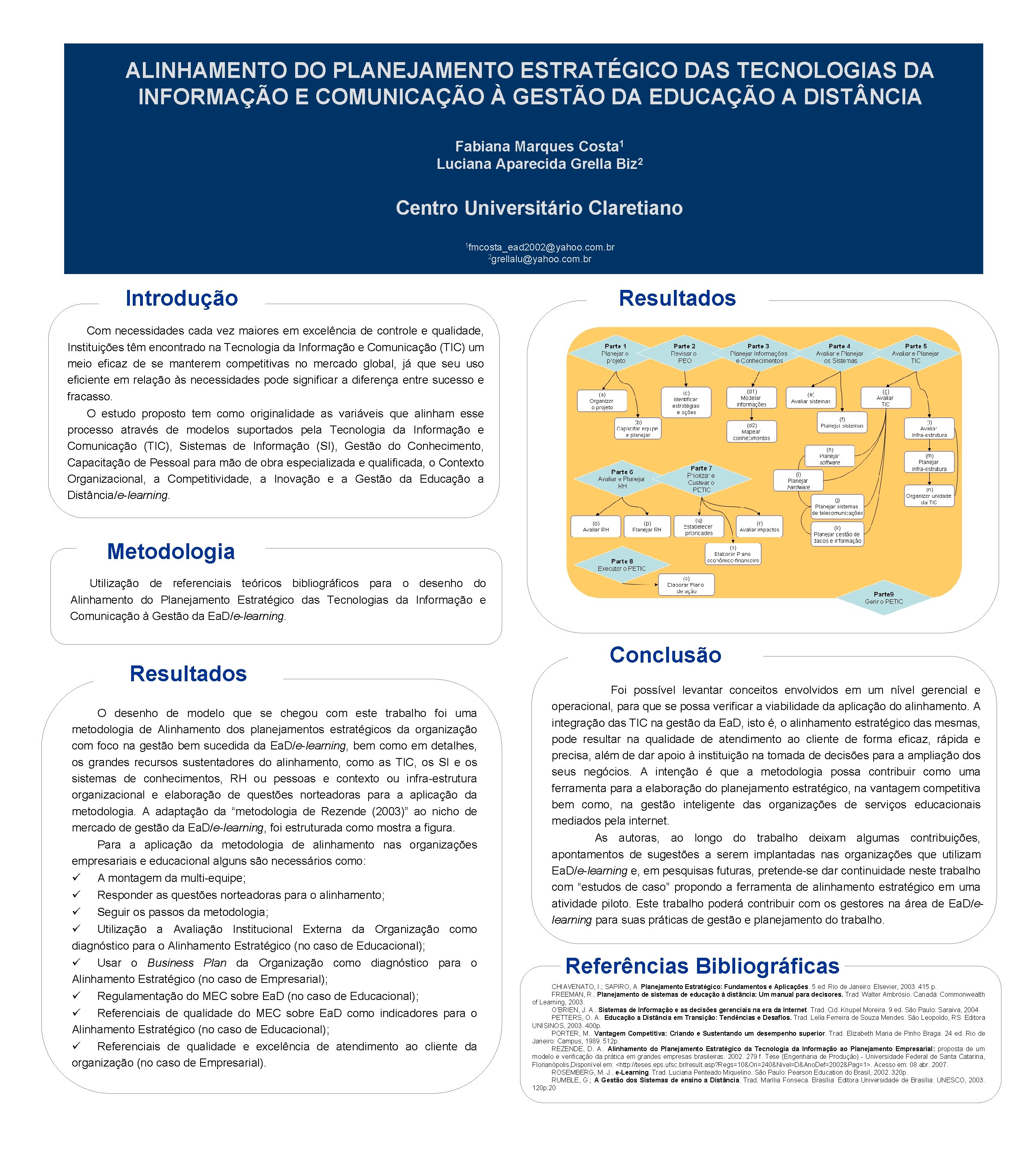 ALINHAMENTO DO PLANEJAMENTO ESTRATÉGICO DAS TECNOLOGIAS DA INFORMAÇÃO E COMUNICAÇÃO À GESTÃO DA EDUCAÇÃO