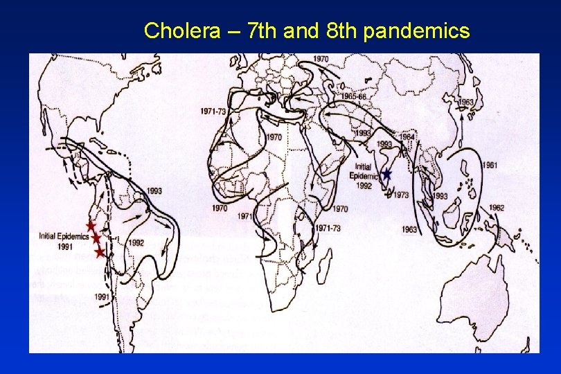 Cholera – 7 th and 8 th pandemics 