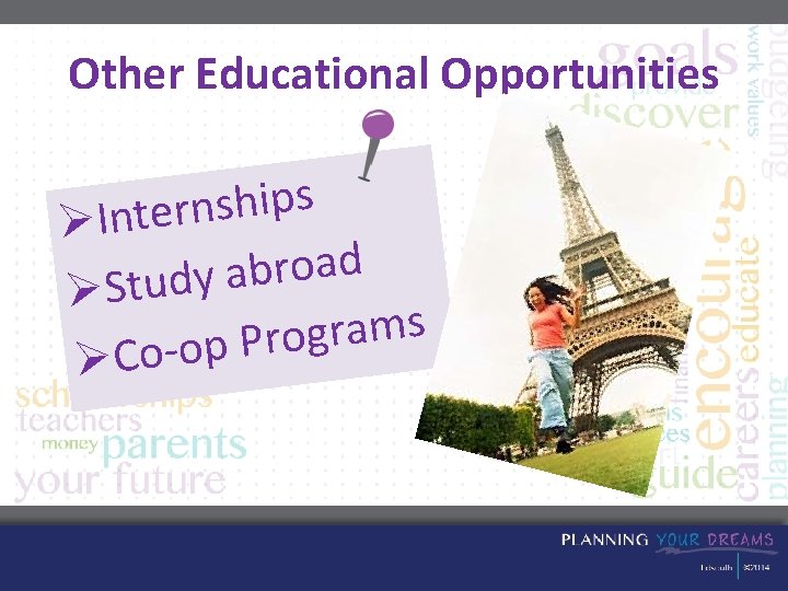 Other Educational Opportunities s p i h s n r ØInte d a o