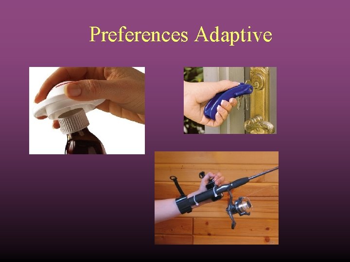 Preferences Adaptive 