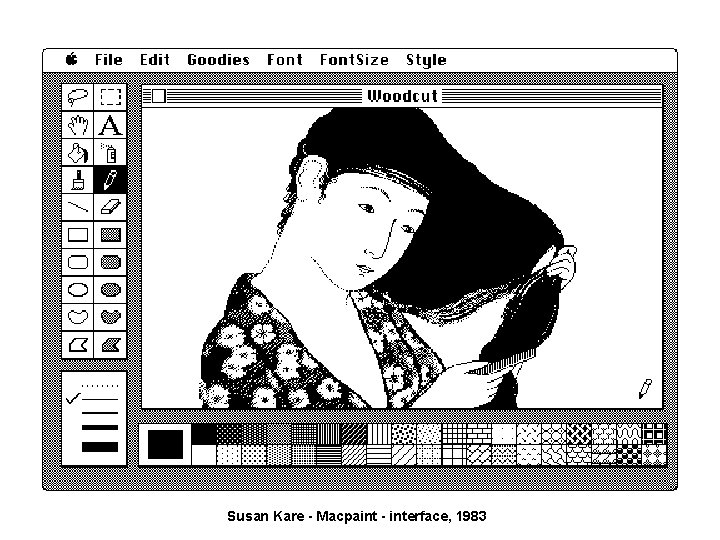 Susan Kare - Macpaint - interface, 1983 