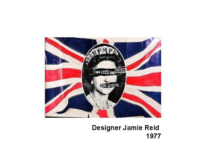 Designer Jamie Reid 1977 