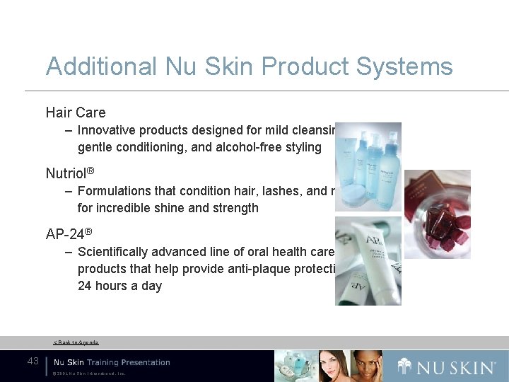 Additional Nu Skin Product Systems Hair Care – Innovative products designed for mild cleansing,