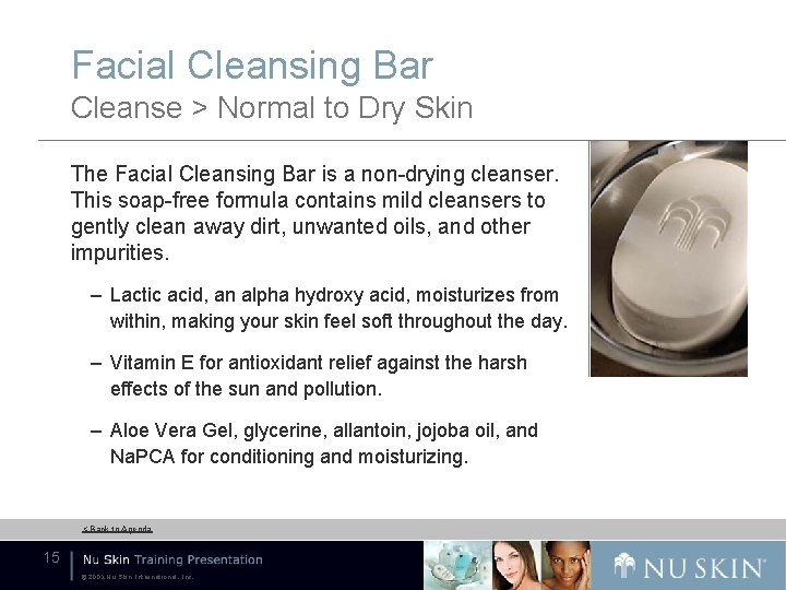 Facial Cleansing Bar Cleanse > Normal to Dry Skin The Facial Cleansing Bar is