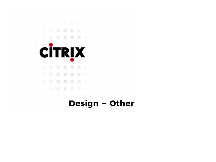 Design – Other 