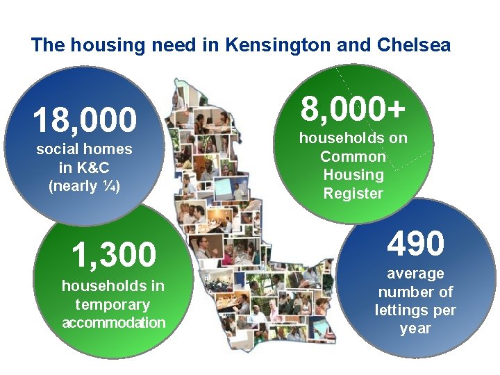 The housing need in Kensington and Chelsea 18, 000 social homes in K&C (nearly