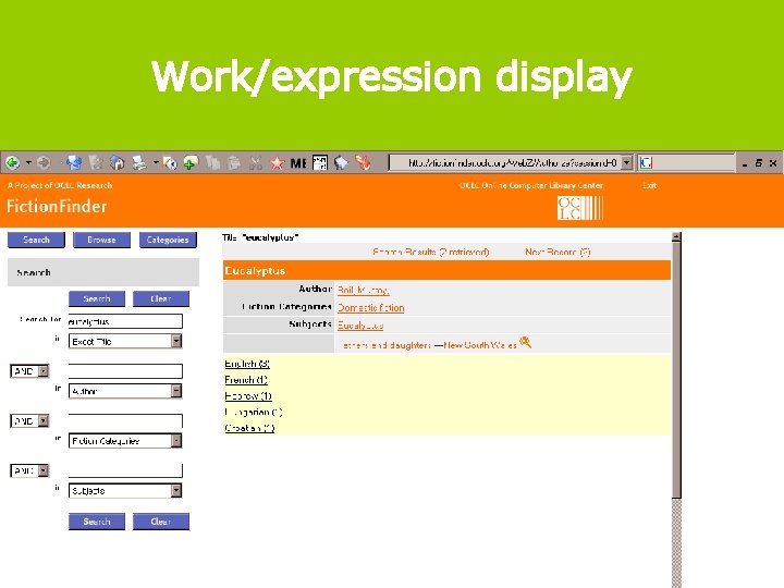 Work/expression display 