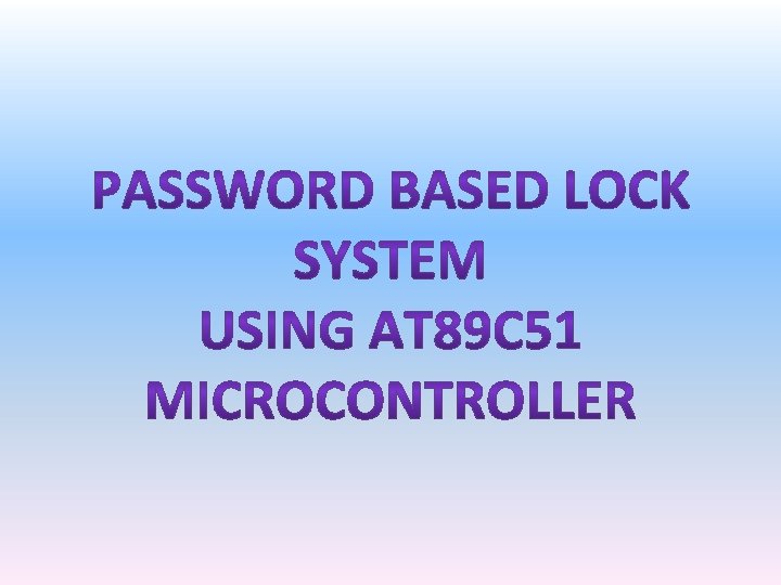 Oscillator Circuit Of 8051 Microcontroller