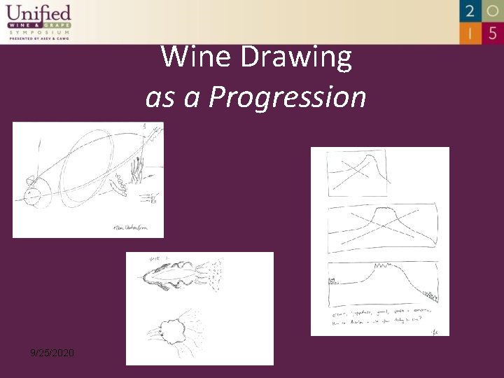 Wine Drawing as a Progression 9/25/2020 