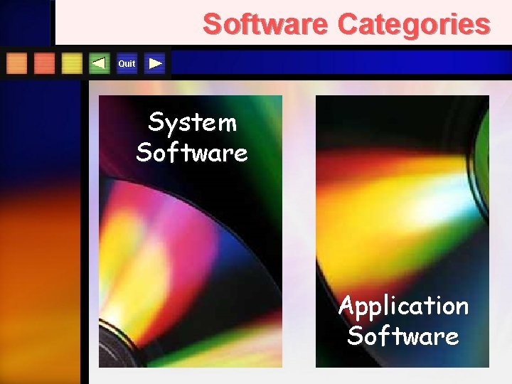Software Categories Quit System Software Application Software 