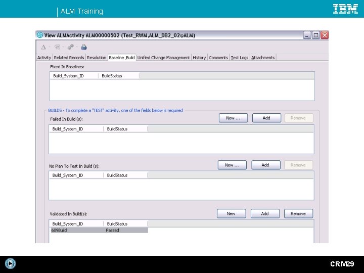 ALM Training CRM 29 