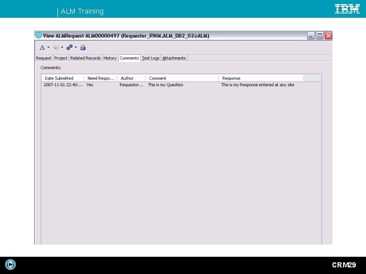 ALM Training CRM 29 