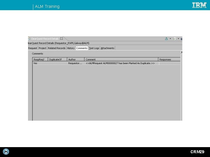 ALM Training CRM 29 