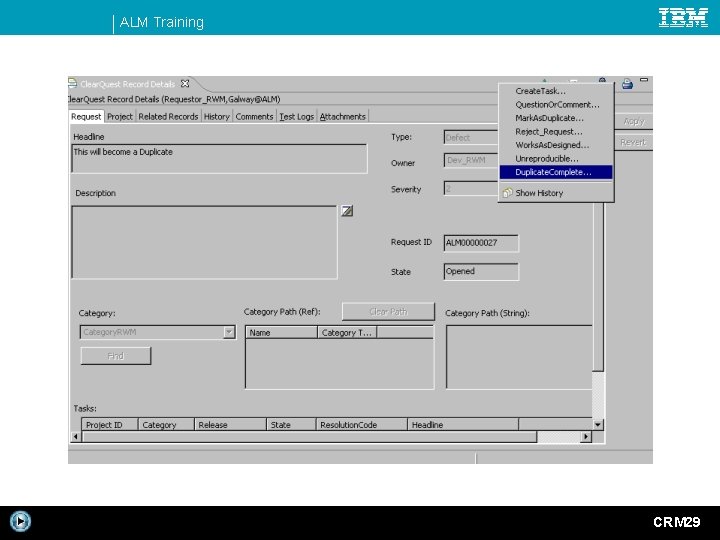 ALM Training CRM 29 