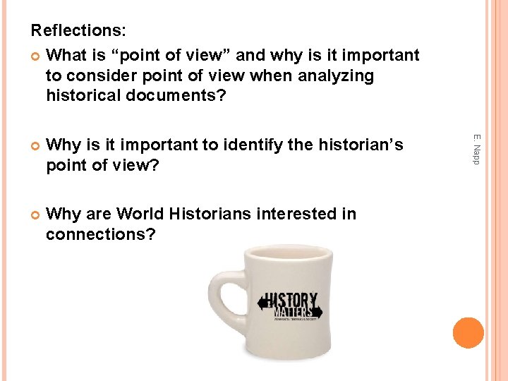 Reflections: What is “point of view” and why is it important to consider point