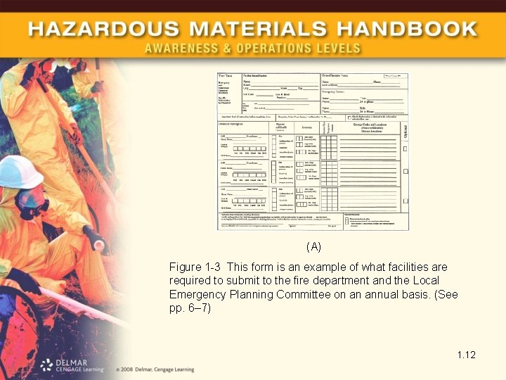 (A) Figure 1 -3 This form is an example of what facilities are required