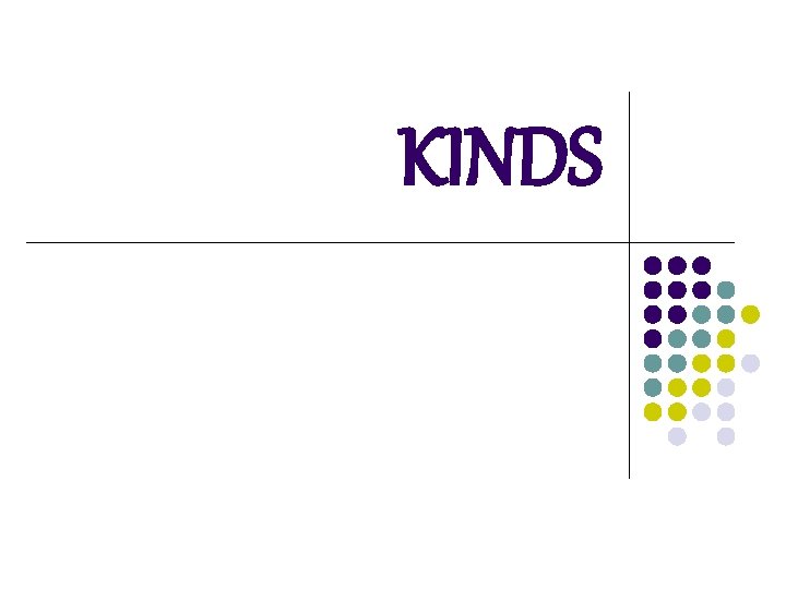 KINDS KINDS