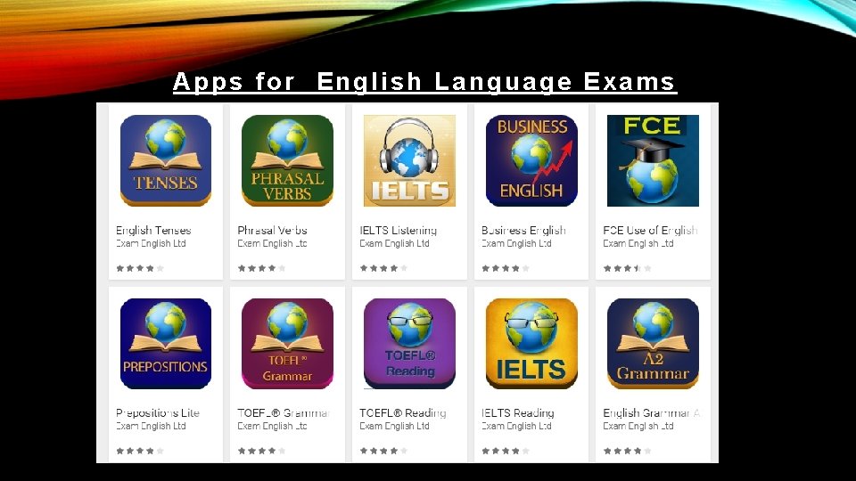 Apps for English Language Exams 