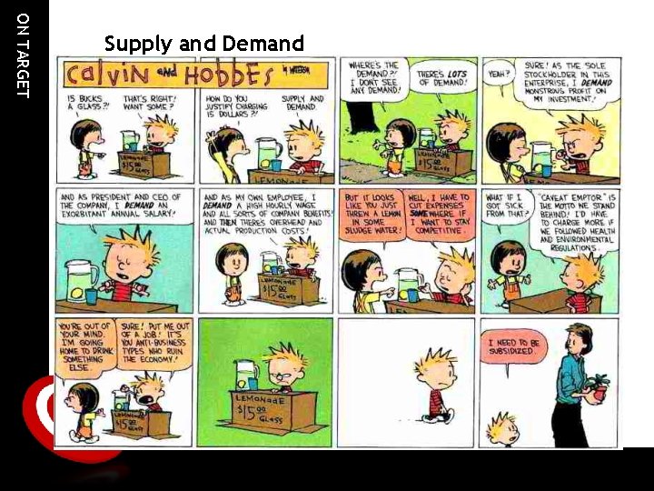 ON TARGET Supply and Demand ON TARGET Supply and Demand