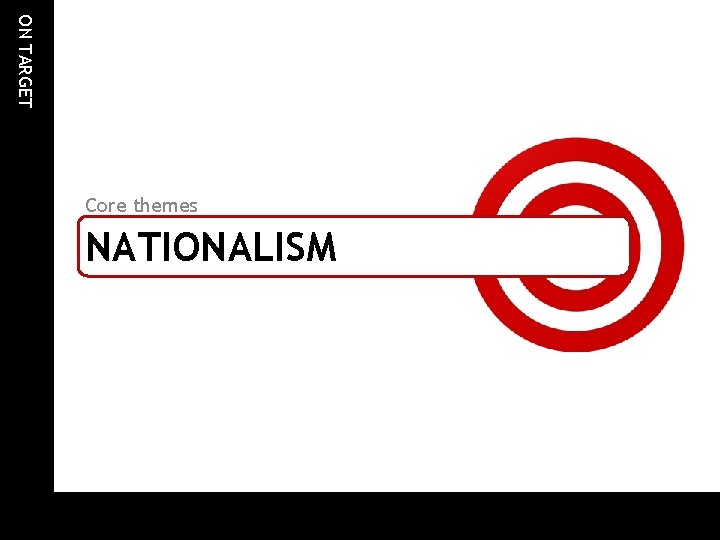 ON TARGET Core themes NATIONALISM ON TARGET Core themes NATIONALISM