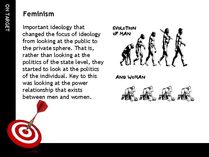 ON TARGET Feminism Important ideology that changed the focus of ideology from looking at ON TARGET Feminism Important ideology that changed the focus of ideology from looking at