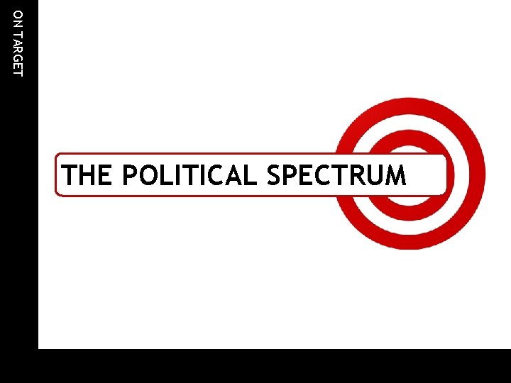 ON TARGET THE POLITICAL SPECTRUM ON TARGET THE POLITICAL SPECTRUM