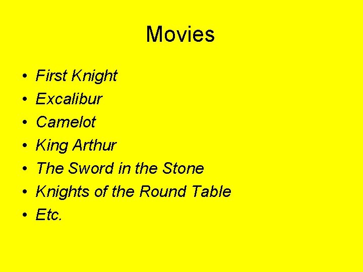 Movies • • First Knight Excalibur Camelot King Arthur The Sword in the Stone