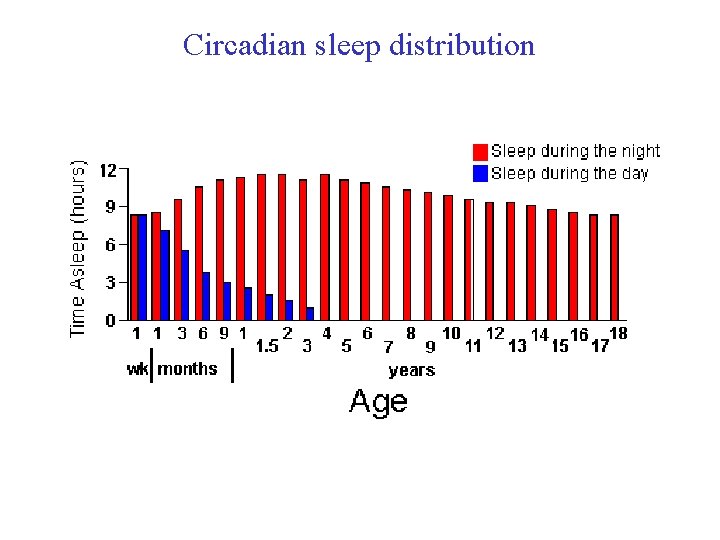 Circadian sleep distribution 