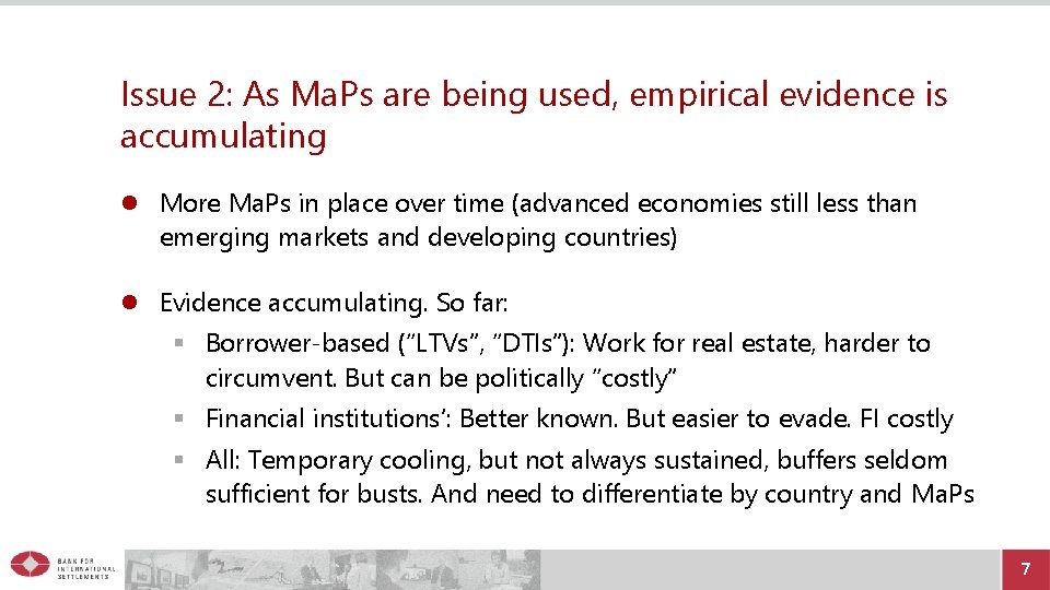 Issue 2: As Ma. Ps are being used, empirical evidence is accumulating More Ma.