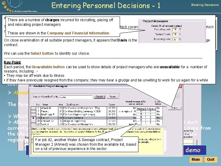 Entering Personnel Decisions - 1 Entering Decisions At the start ofbein period 7 pool