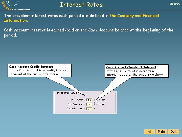 Interest Rates Glossary The prevalent interest rates each period are defined in the Company