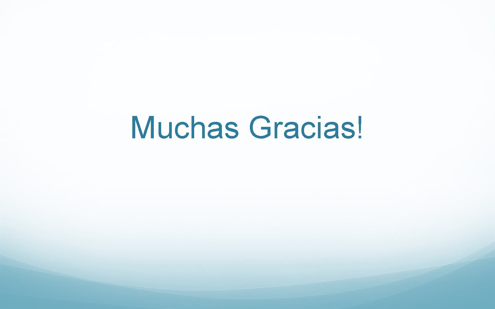 Muchas Gracias! 