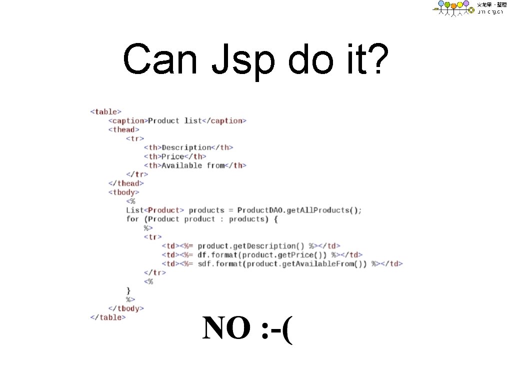 Can Jsp do it? 