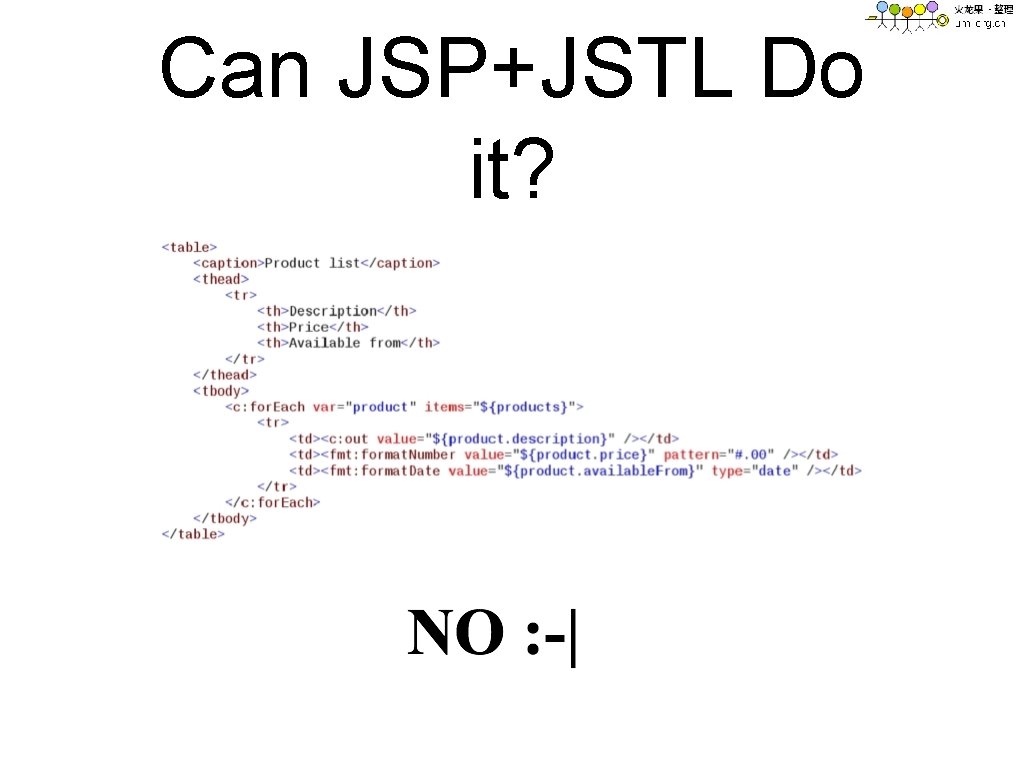 Can JSP+JSTL Do it? 